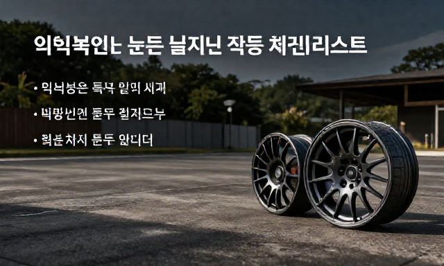 휠복원비용 관련 이미지 - 휠복원비용 아끼려다 큰돈 들지 않는 핵심 체크리스트